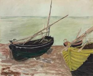 Study of Boats at Etretat Beach; Etude de bateaux sur la plage d'Etretat Study of Boats at Etretat Beach; Etude de bateaux sur la plage d'Etretat
