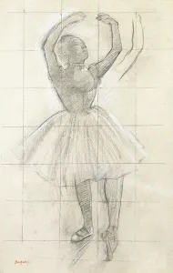 Study for a Dancer Posing, from a Photograph, c.1874 (charcoal and white chalk on paper) Study for a Dancer Posing, from a Photograph, c.1874 (charcoal and white chalk on paper)