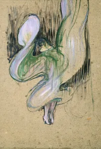 Study for Loie Fuller (1862-1928) at the Folies-Bergere, 1893 (oil on cardboard) Study for Loie Fuller (1862-1928) at the Folies-Bergere, 1893 (oil on cardboard)