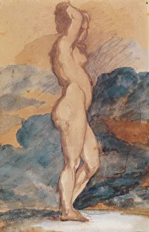 Study of a Nude Woman (pencil and watercolour on paper) Study of a Nude Woman (pencil and watercolour on paper)