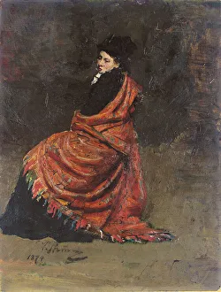 Study for A Parisian Cafe (1875): A Woman Seated, 1874 (oil on board) Study for A Parisian Cafe (1875): A Woman Seated, 1874 (oil on board)