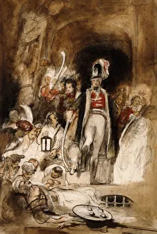 A Study for Sir David Baird Discovering the Body of Tipu Sahib, 1838 (pencil, black chalk and watercolour) A Study for Sir David Baird Discovering the Body of Tipu Sahib, 1838 (pencil, black chalk and watercolour)