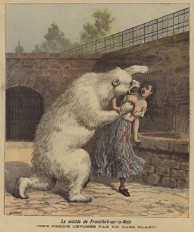 A suicide in Frankfurt-am-Main (colour litho) A suicide in Frankfurt-am-Main (colour litho)