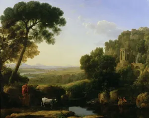 A Sunset or Landscape with Argus Guarding Io (oil on canvas) A Sunset or Landscape with Argus Guarding Io (oil on canvas)