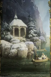 Tell's Chapel at Vierwaldstattersee (Lake Lucerne), 1850s (wall painting) Tell's Chapel at Vierwaldstattersee (Lake Lucerne), 1850s (wall painting)