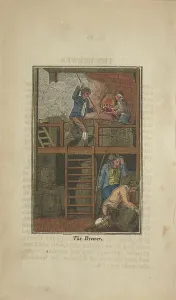 19th Century Brewers at Work Print