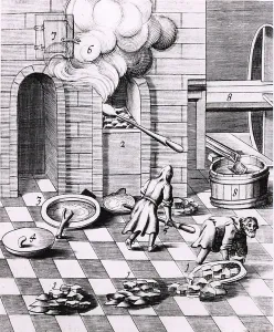 Metal Industry Equipment Prints: Assaying copper and lead