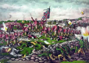 Prints of 1581502 The Battle of Belmont, 1899; (add.info.: The Battle of Belmont during the Second Boer War on 23 November 1899) Related Prints: The Battle of Belmont, 1899 Print