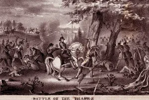 War Of 1812 Prints: Battle of the Thames, 1840
