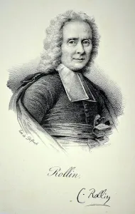 French Historian Prints: Charles Rollin, 1840 (litho)