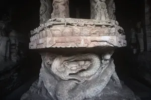 China UNESCO Sites Prints: China, Chongqing, Dazu County, Mount Baoding, Dazu Rock Carvings, Stone sculptures