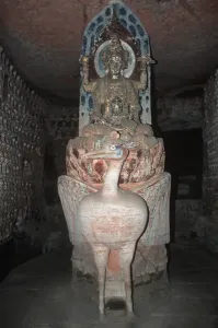 China UNESCO World Heritage Site Prints: China, Chongqing, Dazu County, Mount Baoding, Dazu Rock Carvings, Stone sculptures