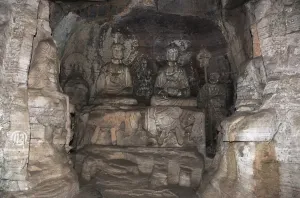 Dazu Rock Carvings Prints: China, Chongqing, Dazu County, Mount Baoding, Dazu Rock Carvings, Stone sculptures