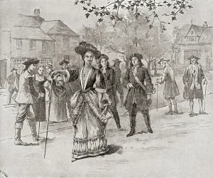 Edward Hyde, 3rd Earl of Clarendon in Female Disguise Print