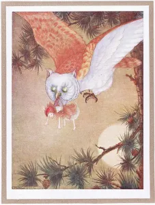 Fairy Art Prints: The fairy felt a sharp nip (colour litho)