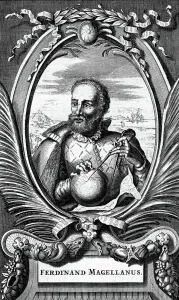 Portuguese Explorer Prints: Fernand de Magellan, 1673 (engraving)