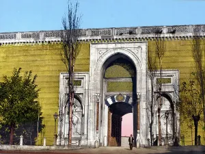 Ottoman Architecture Prints: Imperial gate, Topkapi Palace