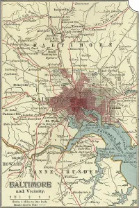 Navigational Equipment Art Prints: Map of Baltimore, c.1900 (engraving)