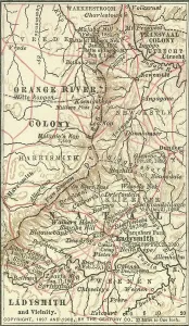Navigational Equipment Illustrations Prints: Map of Ladysmith, c.1900 (engraving)