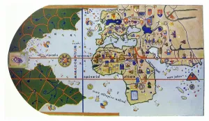 Old World Maps Prints: Map of the World, drawn 1500