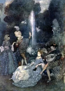 Vintage Music Illustrations Prints: Moonlight, 1910 (illustration)