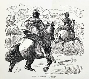 Victorian Era Horses Prints: Mrs Smith's John, 1870