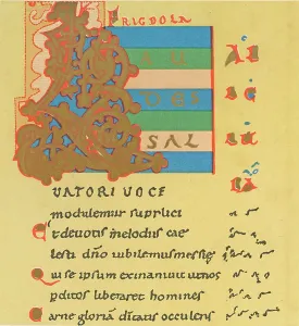 10th Century Musical Notation Print - Neums System