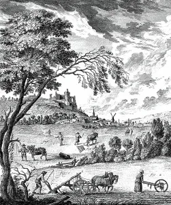 Horse Drawn Farming Equipment Prints: Ploughing, rolling and harrowing using horses