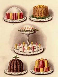 British Food Culture Prints: Puddings and pie