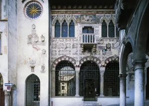 Vittorio Veneto Italy Prints: Serravallese Loggia and Clock Tower, Vittorio Veneto, Veneto, Italy