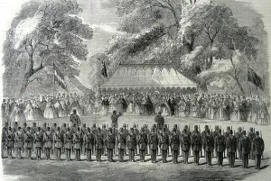 Victorian Era Celebrations Prints: A silver bugle, 1860