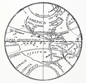 Old World Maps Prints: The Silver map of the world