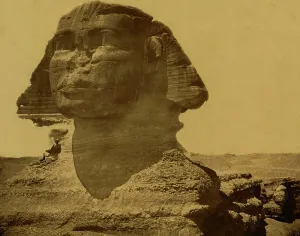 North Africa Ancient Ruins Prints: the Sphinx 1880 (photo)