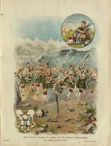 British Military Uniforms History Prints: Storming Dargai Heights
