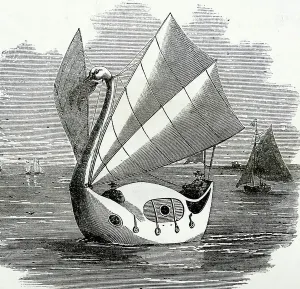 Passenger Transportation Mode Prints: The Swan of the Exe, 1860