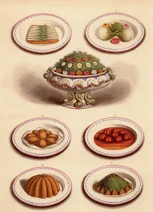 Food And Drink History Prints: Vegetable dishes