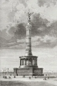 Historic Berlin Landmarks Prints: The Victory Column in the Tiergarten