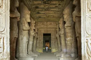 View of Hypostyle Hall Print, Abu Simbel Temple