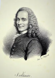 Voltaire Portrait Prints: Voltaire, 1840 (litho)