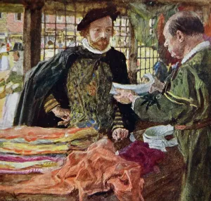 William Shakespeare 16th Century Print