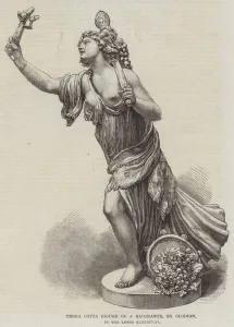 Terra Cotta Figure of a Bacchante, by Clodion (engraving) Terra Cotta Figure of a Bacchante, by Clodion (engraving)