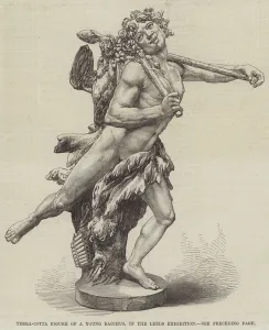 Terra-Cotta Figure of a Young Bacchus, in the Leeds Exhibition (engraving) Terra-Cotta Figure of a Young Bacchus, in the Leeds Exhibition (engraving)