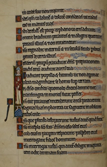 Alphabet Letters Prints: Text with illuminated initials