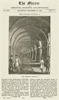 London Transportation History Prints: Thames Tunnel