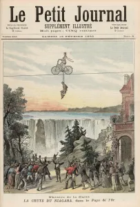 Theatre de la Gaite Performers at Niagara Falls, from Le Petit Journal Theatre de la Gaite Performers at Niagara Falls, from Le Petit Journal