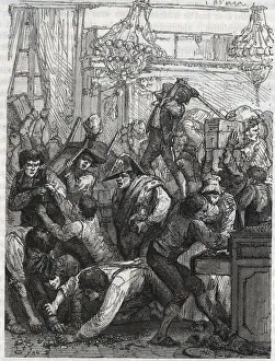 Theft of the furniture guard (present Hotel de la Marine Theft of the furniture guard (present Hotel de la Marine