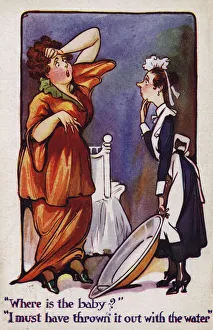 Throwing out the Baby with the Bathwater (colour litho) Throwing out the Baby with the Bathwater (colour litho)