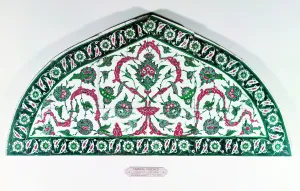 Tiled lintel, from Istanbul, Turkey (faience) Tiled lintel, from Istanbul, Turkey (faience)