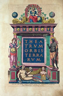 Images Dated 4th December 2007: Title page of 3rd edition of the Theatrum Orbis Terrarum
