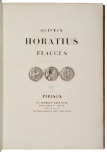 Title page of Quintus Horatius Flaccus (engraving) Title page of Quintus Horatius Flaccus (engraving)